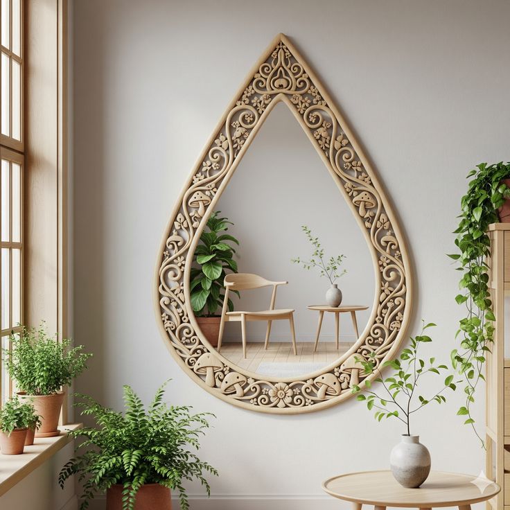 Espejo artesanal vintage